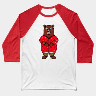 CHRISTMAS  Bear Bedtime Bear Lover Baseball T-Shirt